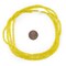 The Bead Chest Translucent Yellow Matte Glass Seed Beads (3mm) - 24 inch Strand of Quality Glass Beads